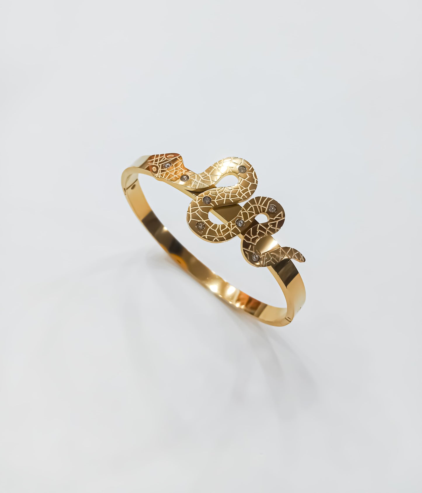 Snake Charm Cuff – Shine in Bold Gold