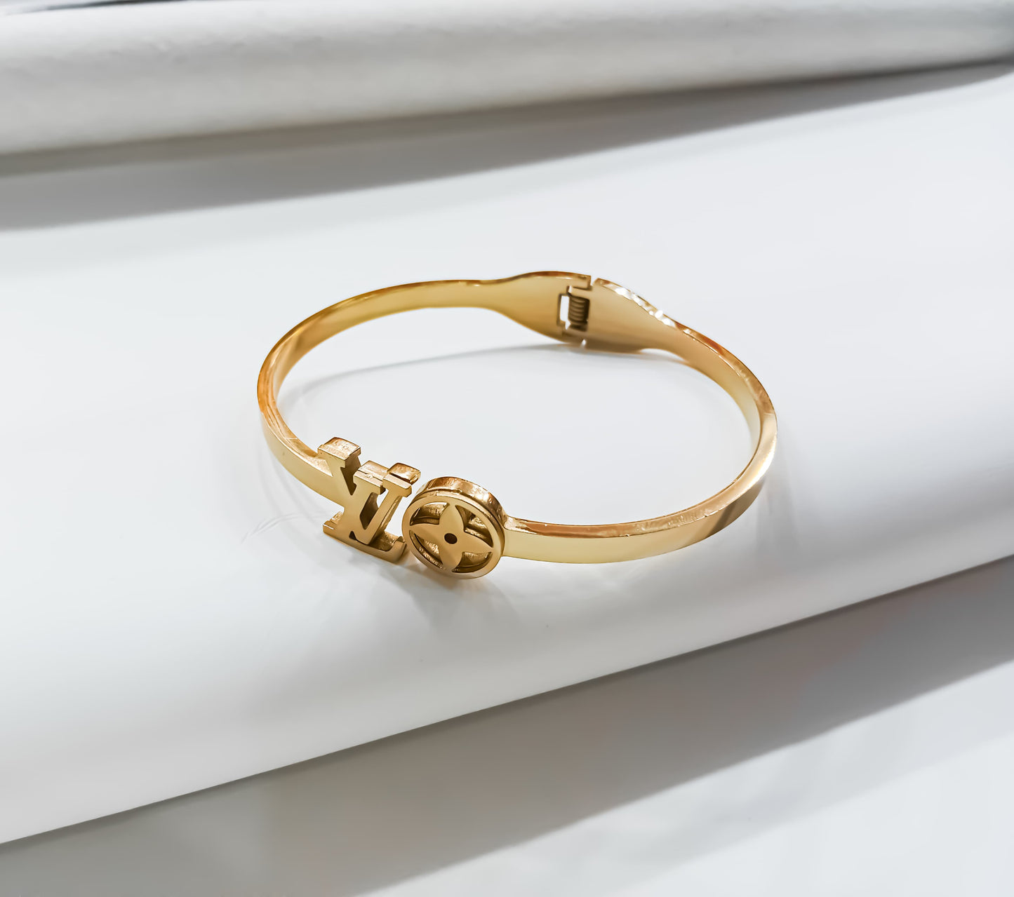 Golden Label – LV Style Stainless Steel Bracelet