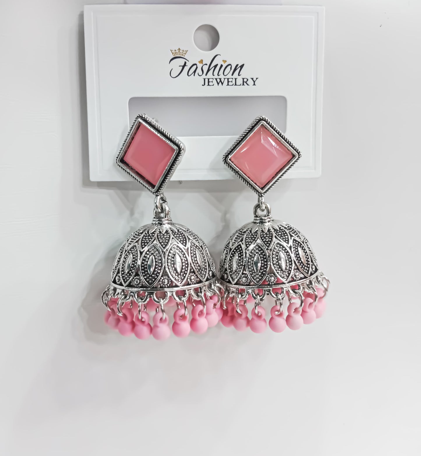 Gulaabi Sitara – Statement Jhumka Drops