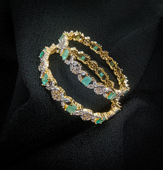 Meherbano – Emerald Glam Artificial Bangles