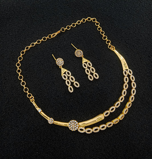 Celestial Drops – Radiant Blossom Chain Set