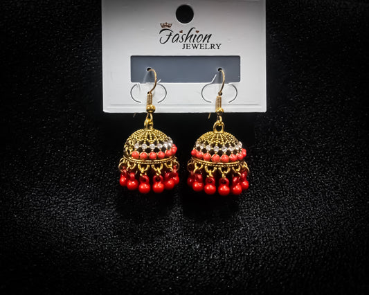 Laal Jhumar – Glam Red Jhumka Design