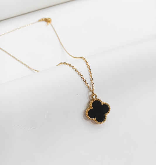 Shadow Bloom – Bold Clover Pendant