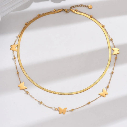 Flutter Gleam – Dual Butterfly Chain