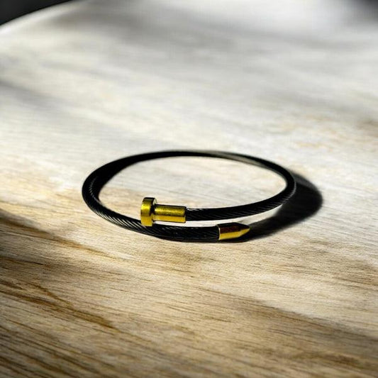 Minimal Nail Cuff - Stainless Steel Bracelet
