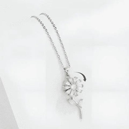 Frozen Flower - Stainless Steel Pendant
