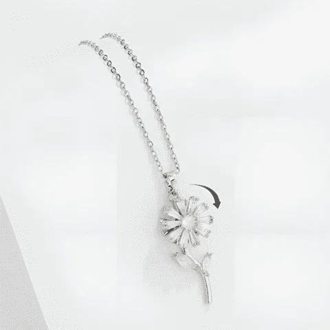 Frozen Flower - Stainless Steel Pendant
