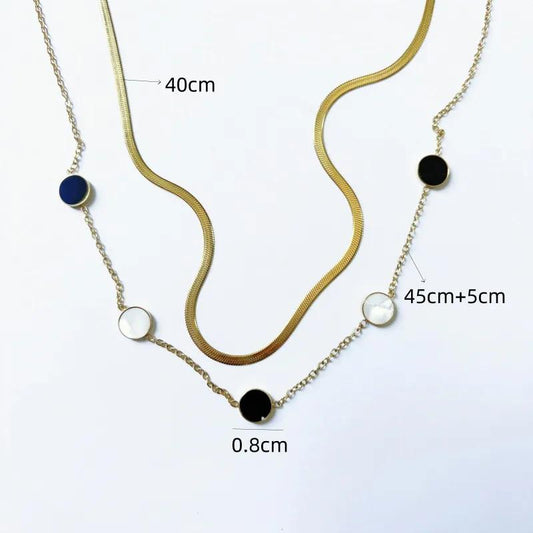 Luna Orbit – Dual Chain Minimalist Charm