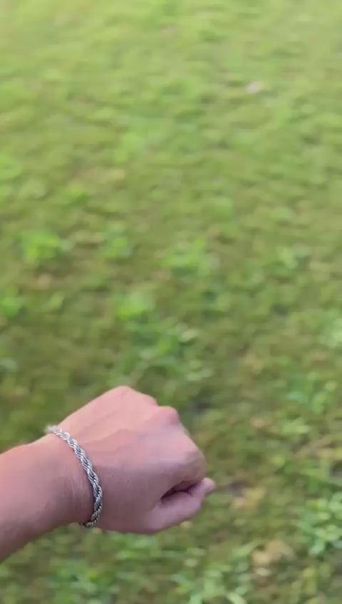 Silver Rope Bracelet - Timeless Strength in Stainless Steel